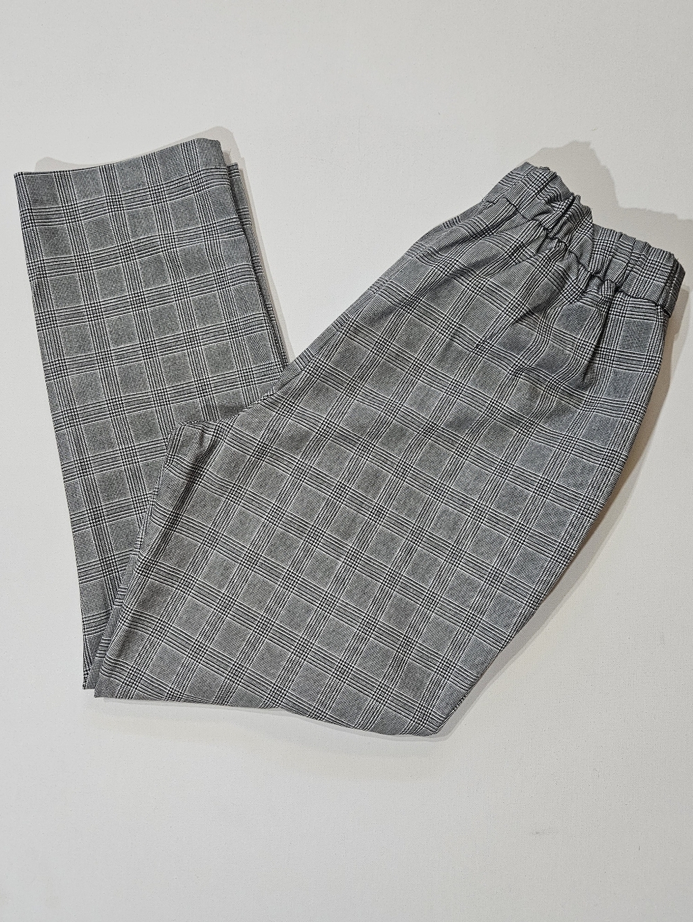 Rachel Zoe Pants‎ Womens Size 10 Grey Black Plaid Check Preppy Academia